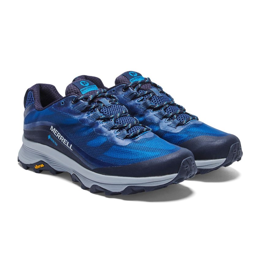 Basket Merrell Moab Speed GORE-TEX Bleu Homme | C.K.HZPG